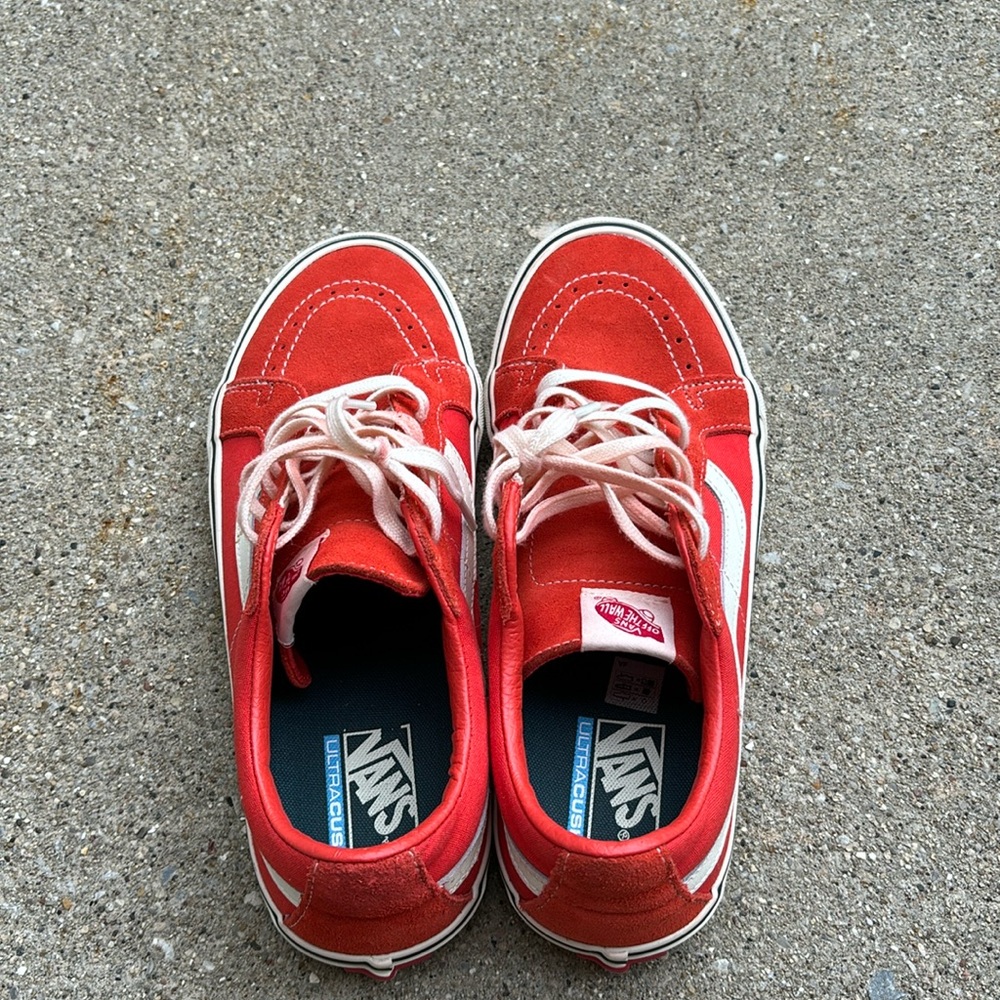 Never worn blood orange vans